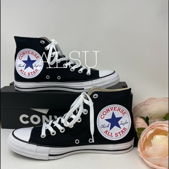 Converse Ctas HI Big Logo Black Men’s Sneakers - Picture 3 of 10